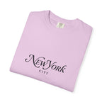 New York City Garment-Dyed Unisex T-Shirt, Trendy NYC Tee, Casual Summer Wear, Gift for Travelers, Urban Fashion