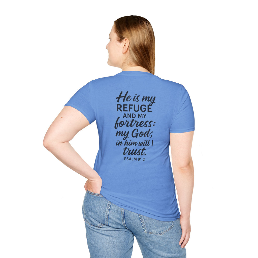 Faith-Inspired Unisex Softstyle T-Shirt, Inspirational Graphic Tee, Christian Apparel, Unique Gift for Believers, Everyday Comfort Wear