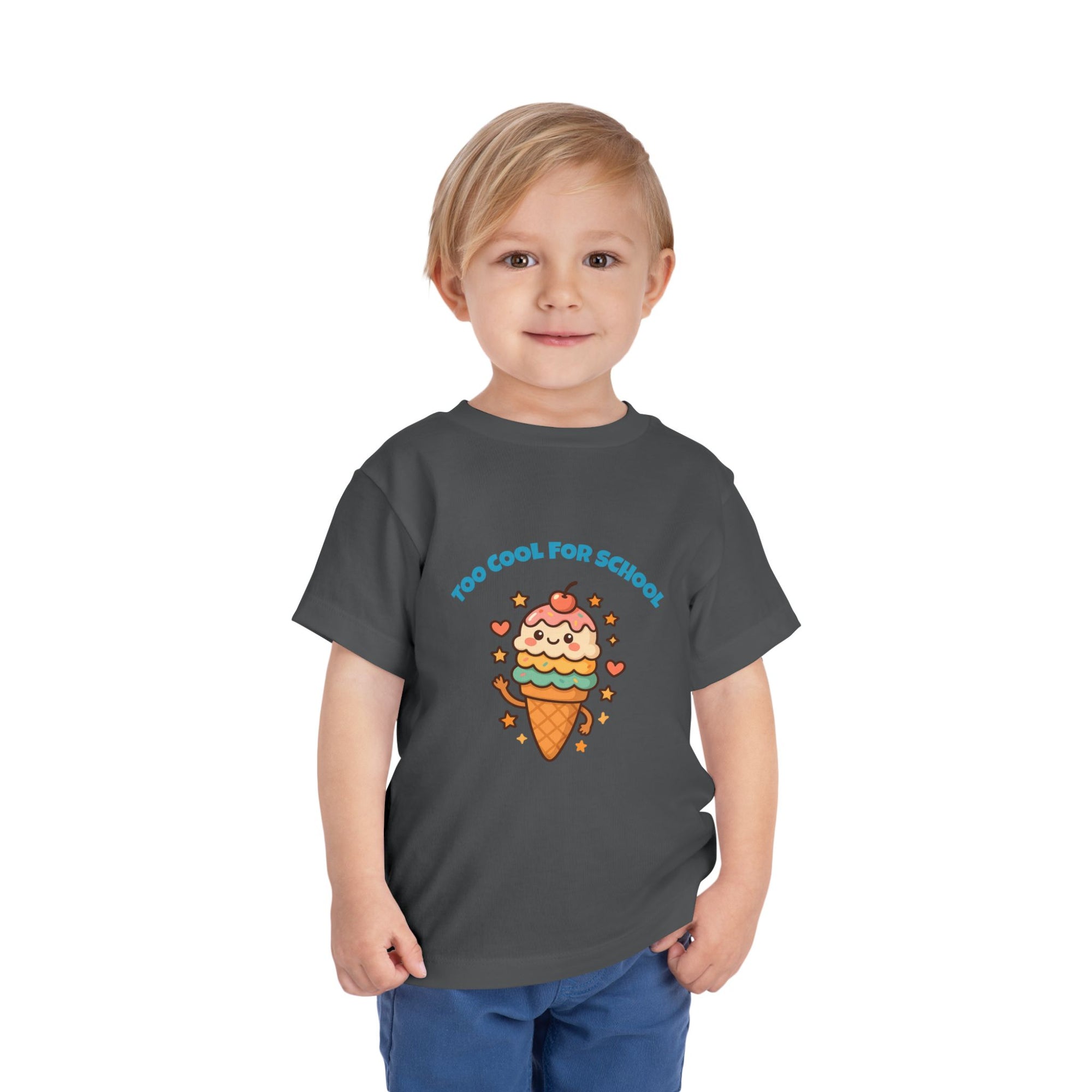Cute Ice Cream Toddler Tee, Kids Summer Shirt, Birthday Gift, Playdate Outfit, Fun Cartoon T-Shirt, Sweet Toddler Clothing