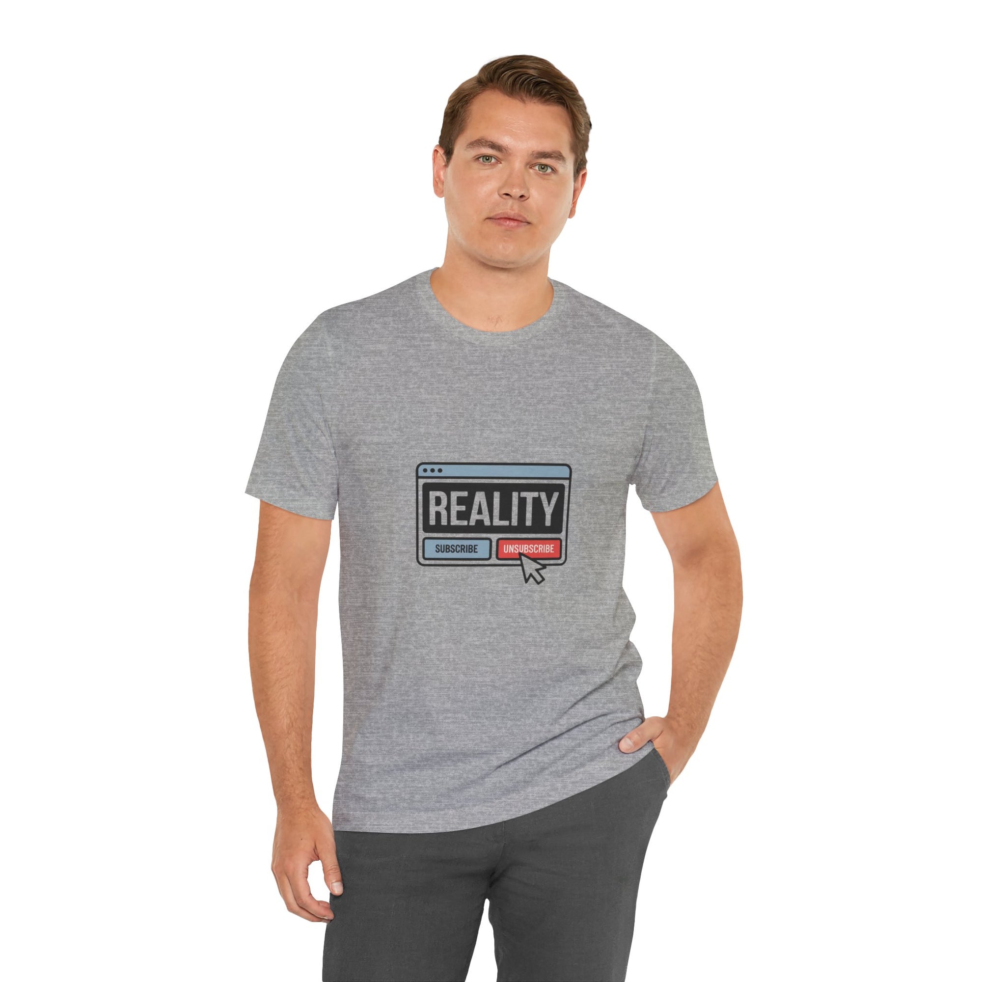 Reality Click Unisex Tee, Funny Graphic Shirt, Casual Wear, Geeky Apparel, Gift for Him/Her, Cool Tee for Everyday Style