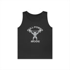 Full Power Mode Tank: Fitness Black Tank Top for Gym, Powerlifting, Weightlifting - Workout Gifts, Muscle Tank, Fitness Apparel, Gym Gear,