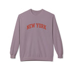 New York Love Unisex Crewneck Sweatshirt, Casual Fleece Sweatshirt, Cozy Streetwear, Gift for NYC Lovers, Fall Fashion, Comfortable Sweater