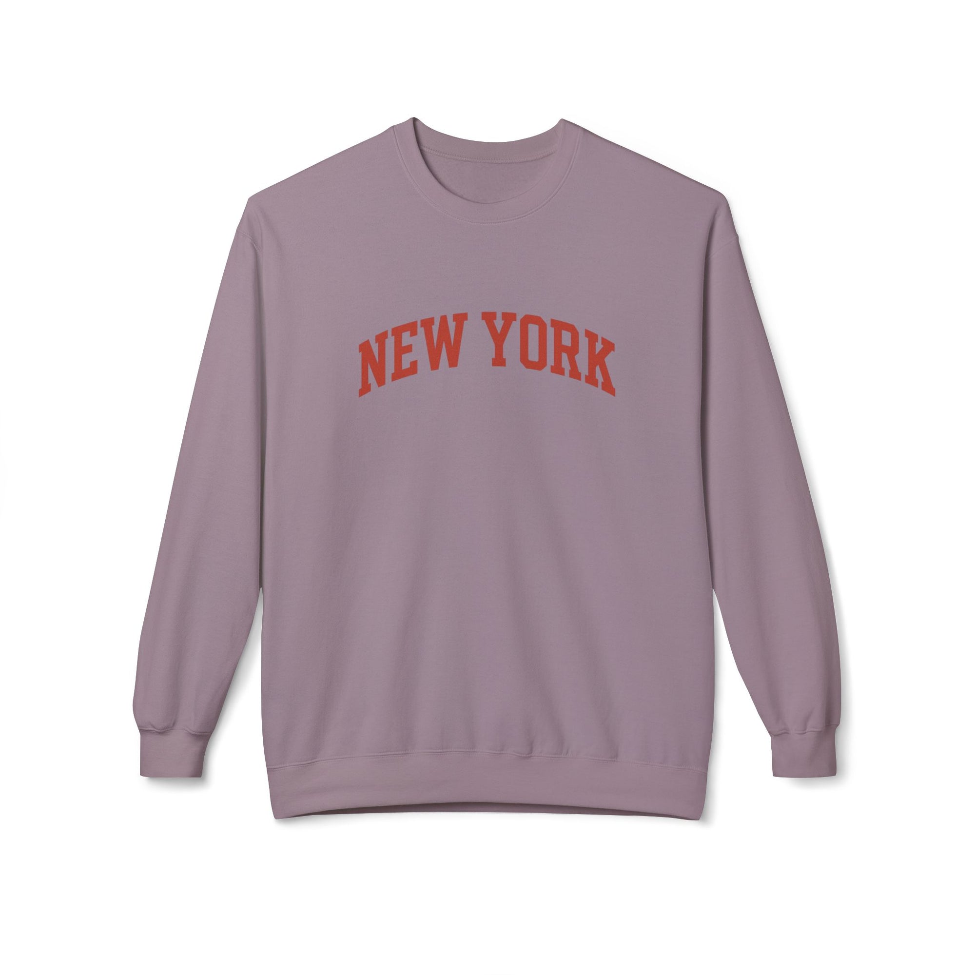 New York Love Unisex Crewneck Sweatshirt, Casual Fleece Sweatshirt, Cozy Streetwear, Gift for NYC Lovers, Fall Fashion, Comfortable Sweater