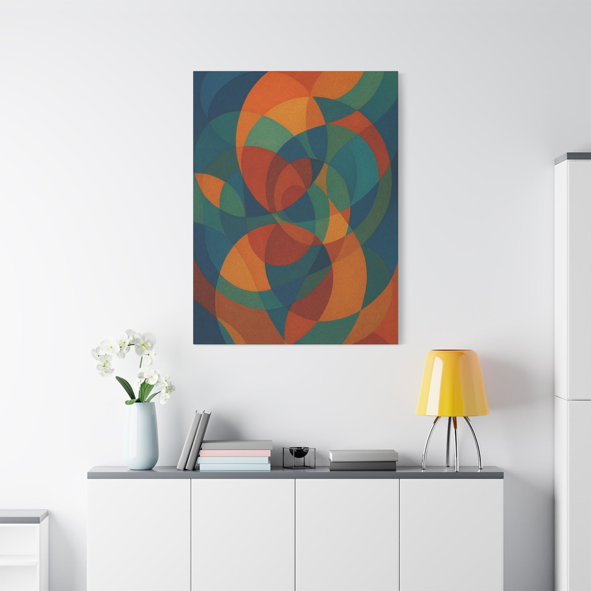 Vibrant Abstract Canvas Wall Art, Home Decor, Modern Art Piece, Colorful Artwork for Living Room, Unique Gift for Art Lovers