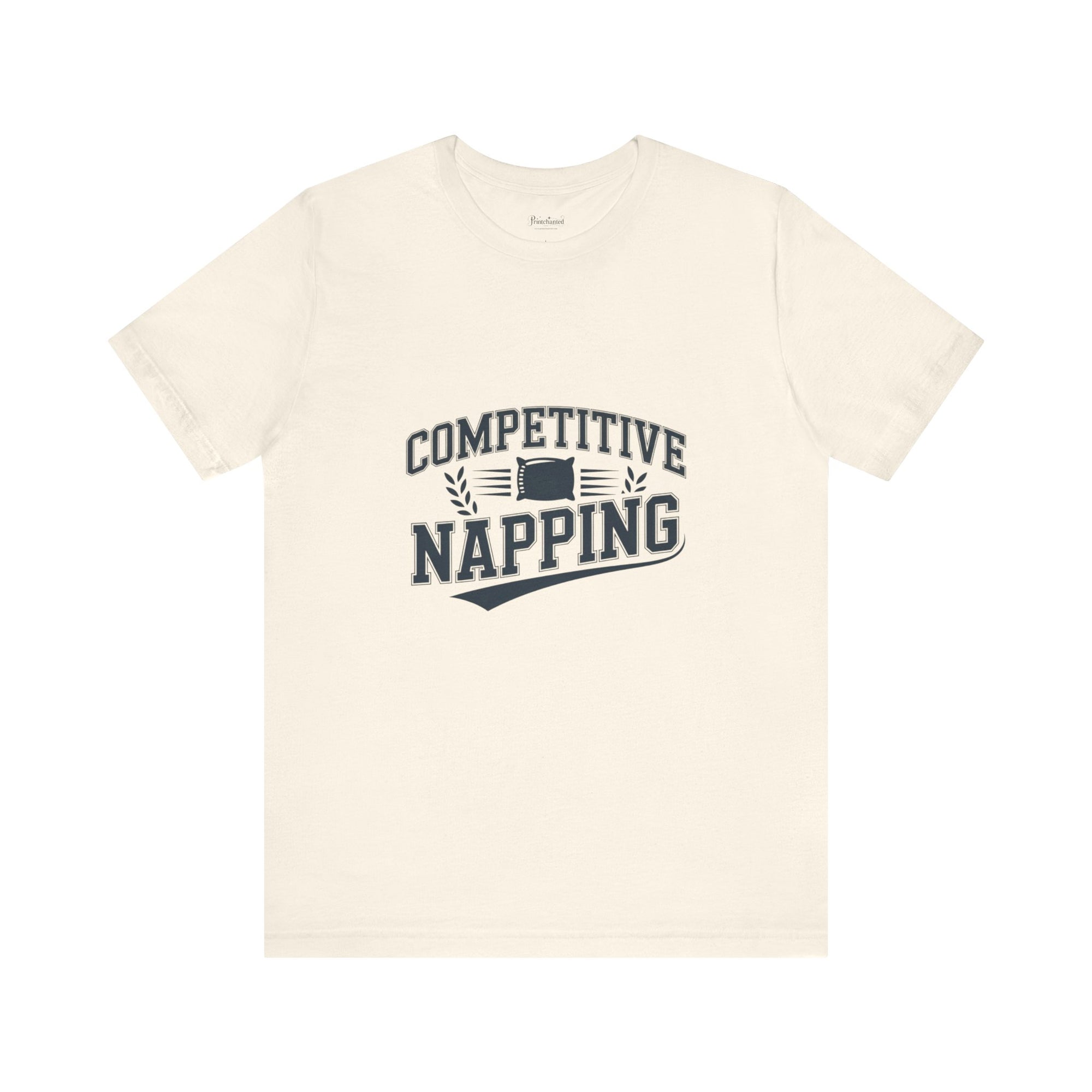Funny Competitive Napping Tee | Unisex Jersey Short Sleeve T-Shirt, Gifts for Nap Lovers, Fun Sleep Shirt, Humor Apparel, Lazy Day Outfit