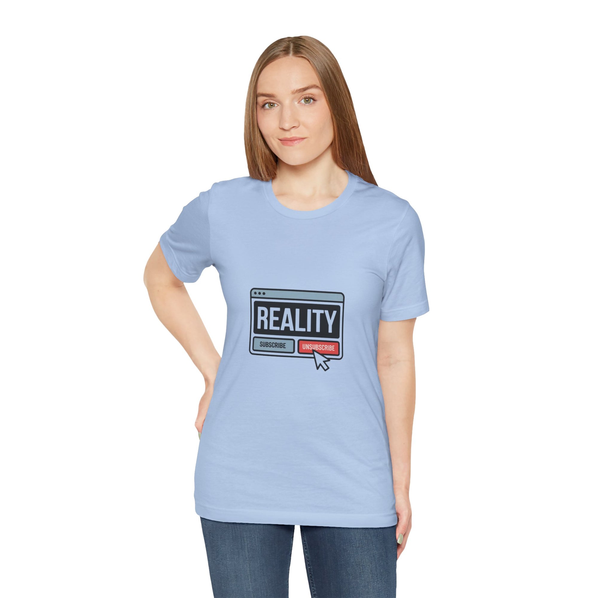 Reality Click Unisex Tee, Funny Graphic Shirt, Casual Wear, Geeky Apparel, Gift for Him/Her, Cool Tee for Everyday Style