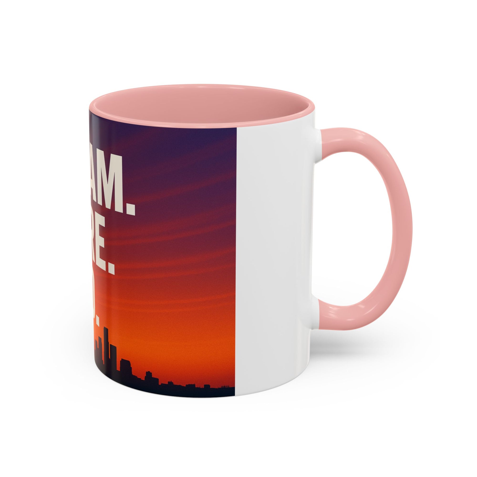 Inspiring Accent Coffee Mug - Dream, Dare, Do, Motivational Gift, Inspirational Drinkware, Sunset Design, Home Office Decor