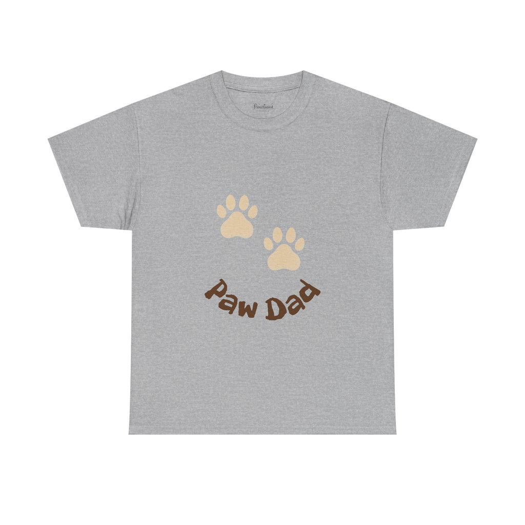 Paw Dad Unisex Tee, Dog Lover Gift Shirt, Men's Cotton T-shirt, Animal Dad Gift Top, Pet Owner Tee for Him