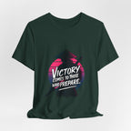 Victory Comes to Those Who Prepare Tee, Motivational T-Shirt, Unisex Graphic Tee, Inspirational Casual Wear, Gift for Gamers and Coaches