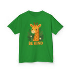 Kids Giraffe Tee - Be Kind T-Shirt, Children's Graphic Tee, Eco-Friendly Cotton Tee, Gift for Kids, Toddler Birthday Shirt