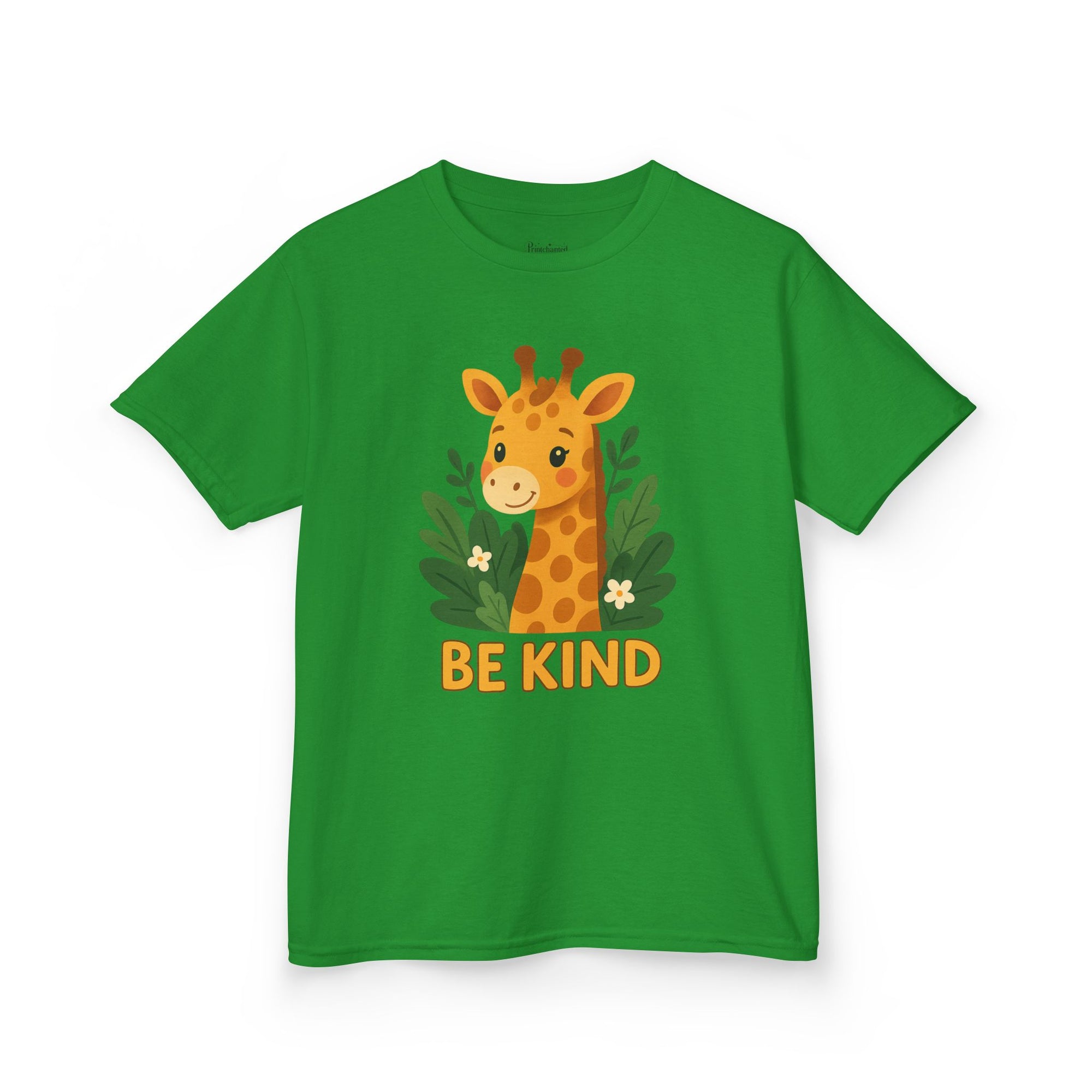Kids Giraffe Tee - Be Kind T-Shirt, Children's Graphic Tee, Eco-Friendly Cotton Tee, Gift for Kids, Toddler Birthday Shirt