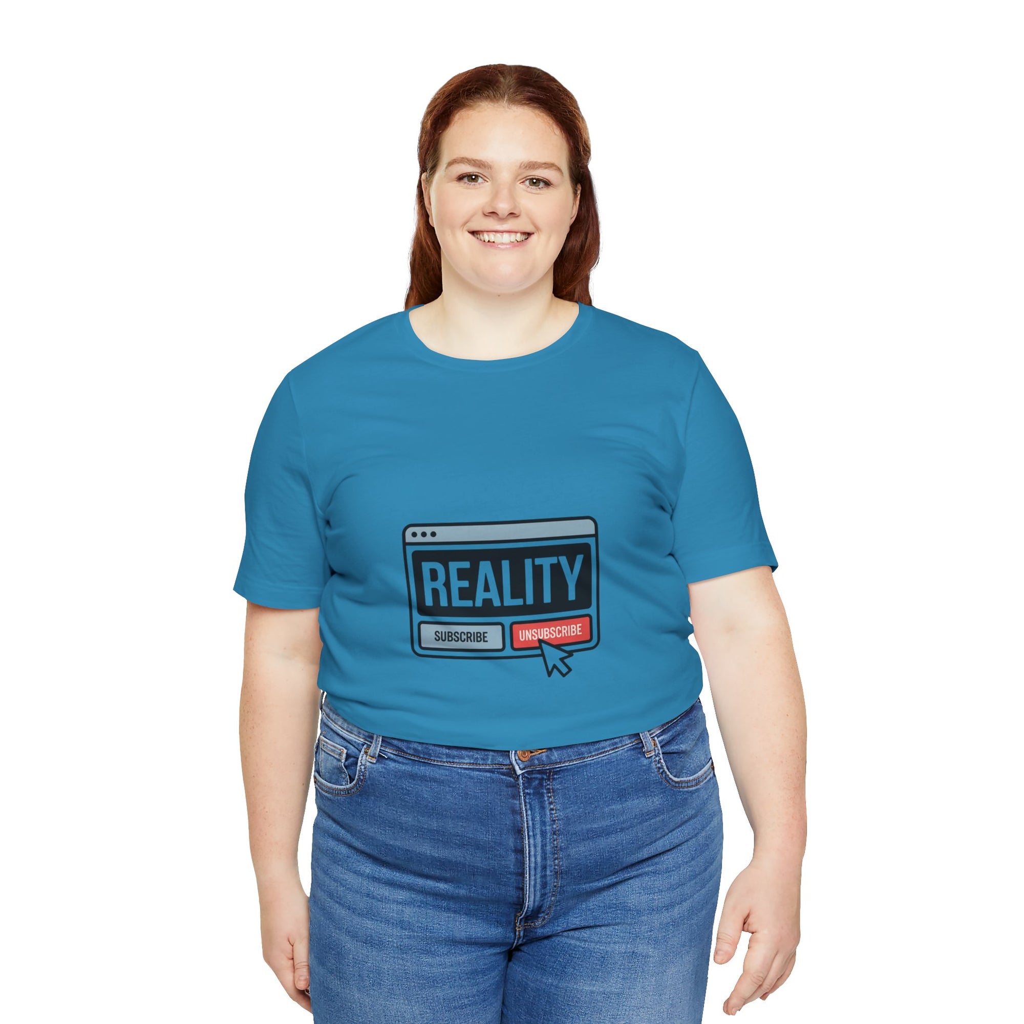 Reality Click Unisex Tee, Funny Graphic Shirt, Casual Wear, Geeky Apparel, Gift for Him/Her, Cool Tee for Everyday Style