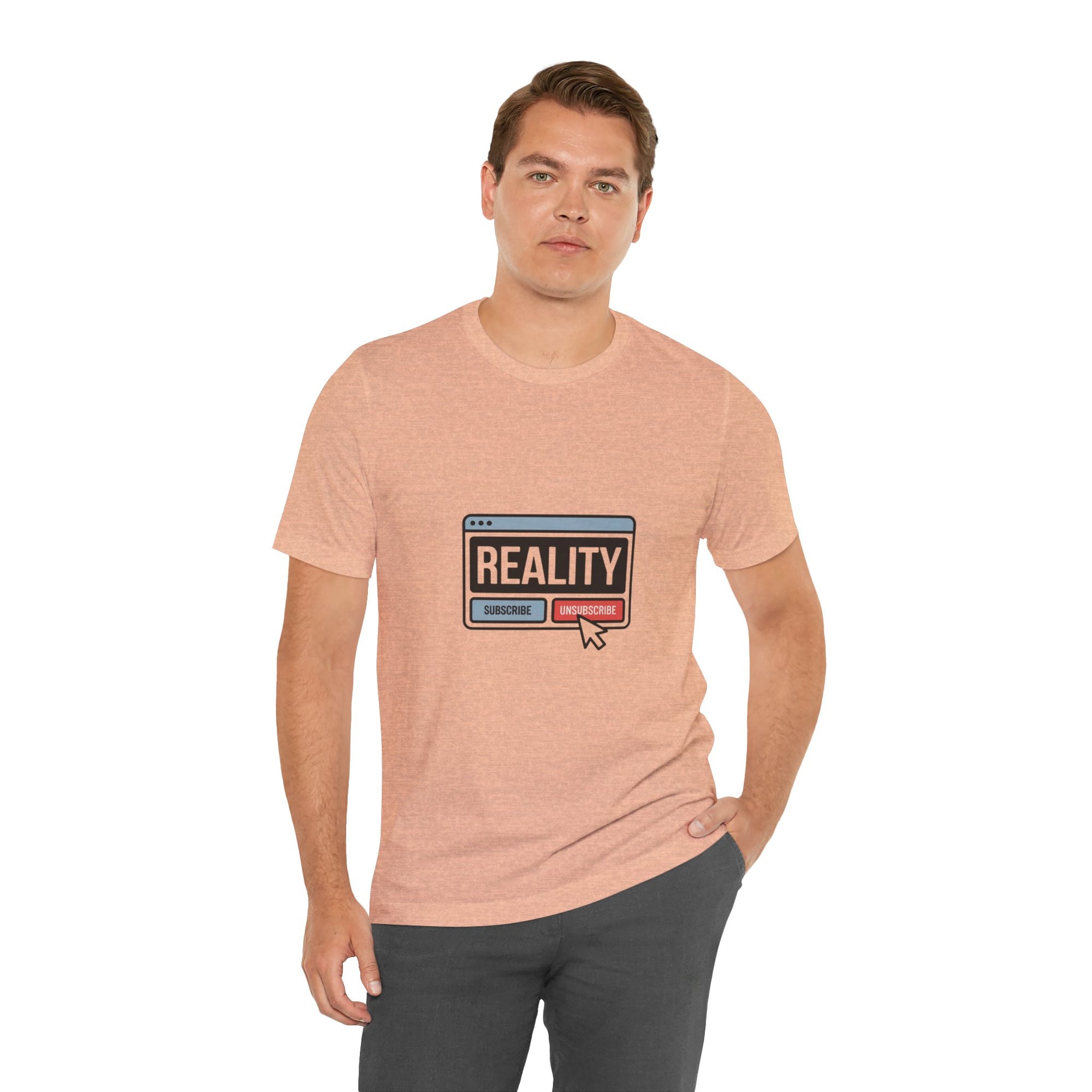 Reality Click Unisex Tee, Funny Graphic Shirt, Casual Wear, Geeky Apparel, Gift for Him/Her, Cool Tee for Everyday Style