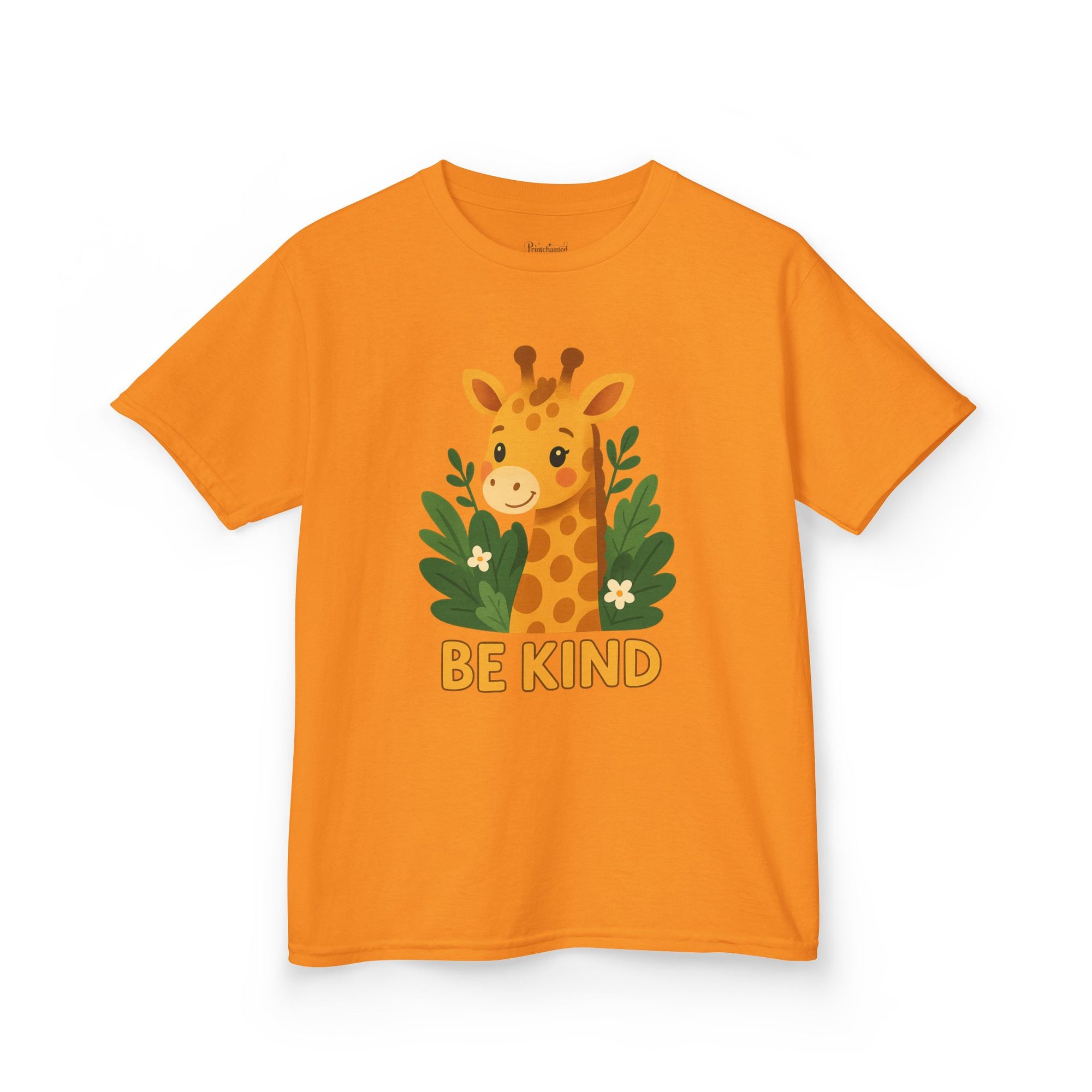Kids Giraffe Tee - Be Kind T-Shirt, Children's Graphic Tee, Eco-Friendly Cotton Tee, Gift for Kids, Toddler Birthday Shirt