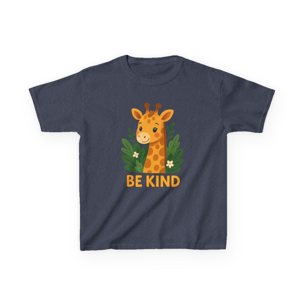 Kids Giraffe Tee - Be Kind T-Shirt, Children's Graphic Tee, Eco-Friendly Cotton Tee, Gift for Kids, Toddler Birthday Shirt