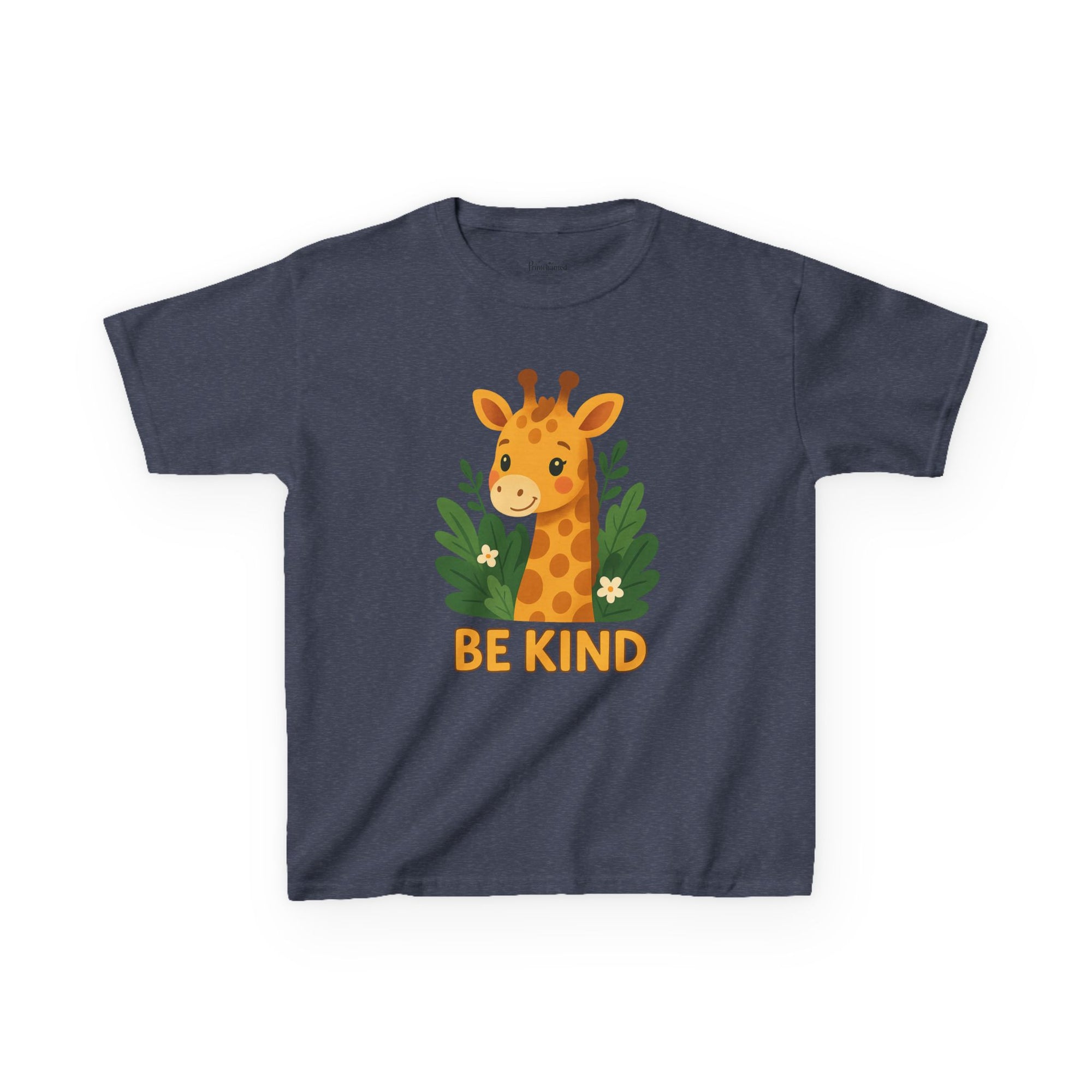 Kids Giraffe Tee - Be Kind T-Shirt, Children's Graphic Tee, Eco-Friendly Cotton Tee, Gift for Kids, Toddler Birthday Shirt