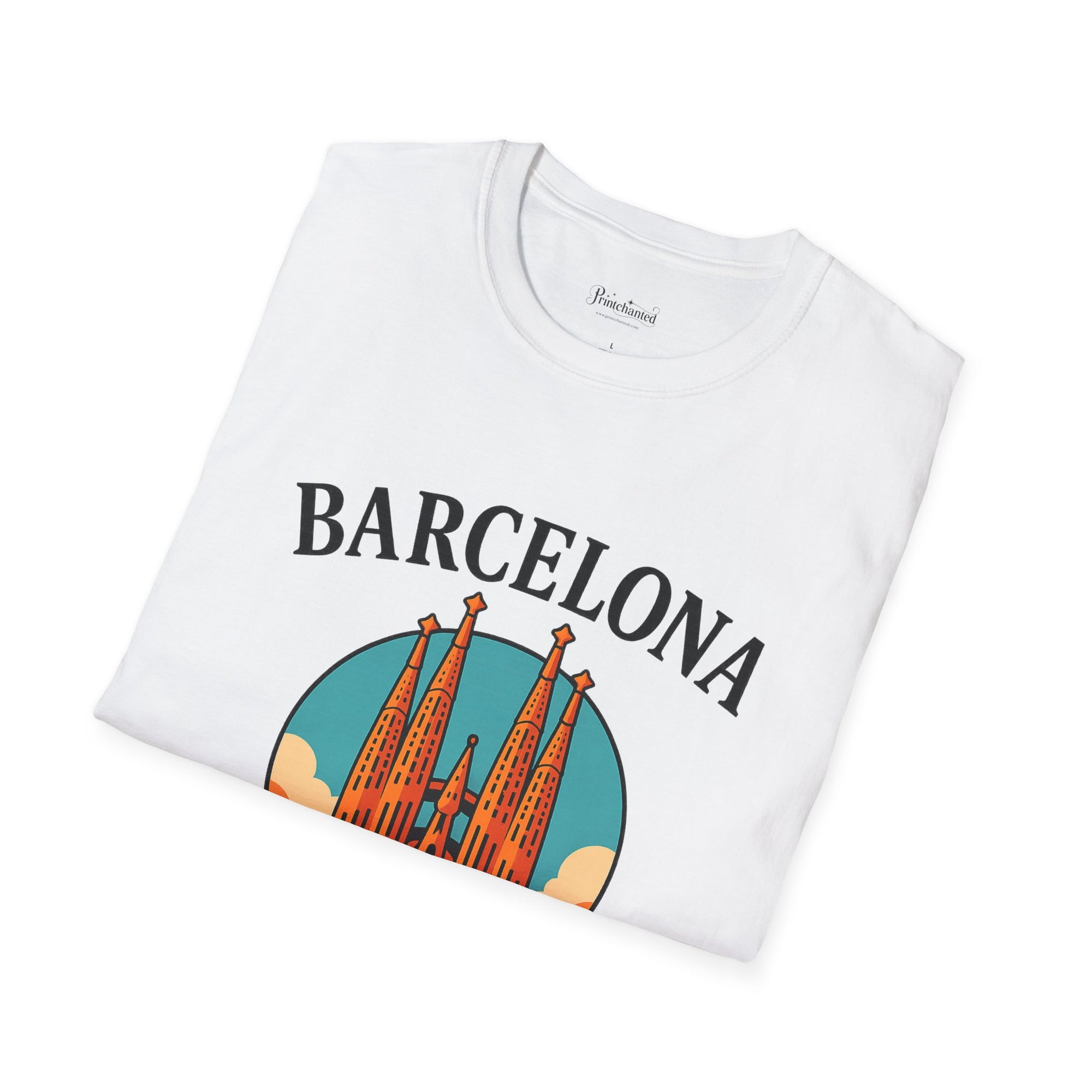 Barcelona Spain Unisex Softstyle T-Shirt | Travel Tee, Souvenir Shirt, Gift for Travelers, Vacation Apparel, Summer Outfit