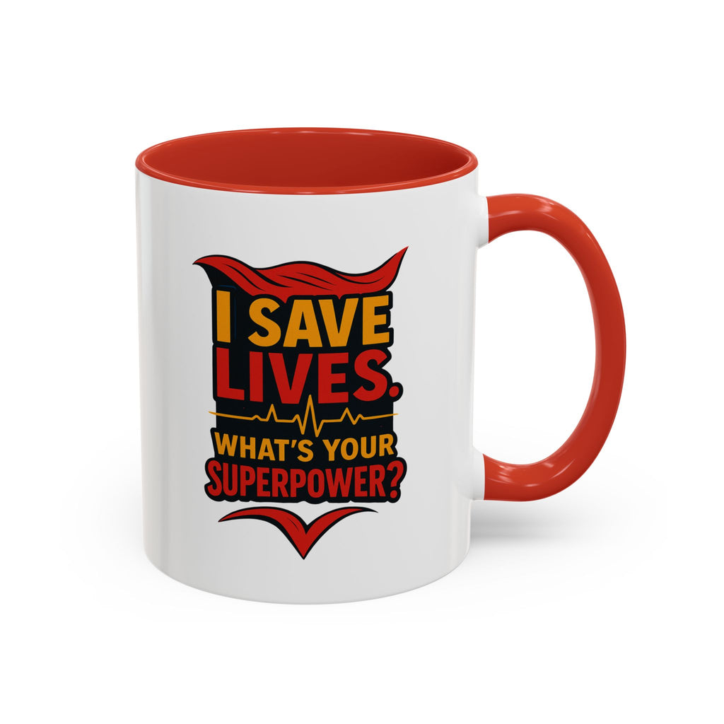 Heroic Superpower Coffee Mug - Perfect Gift for Nurses, EMS, Essential Workers, Motivational Gift, Inspirational Mug