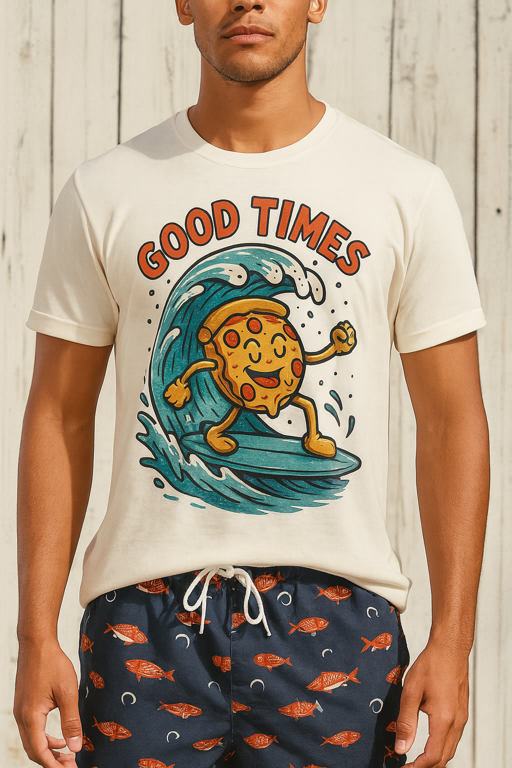 Surfing Cookie T-Shirt | Unisex Softstyle Tee | Fun Summer Vibes, Beach Life, Gift for Foodies, Good Times Shirt