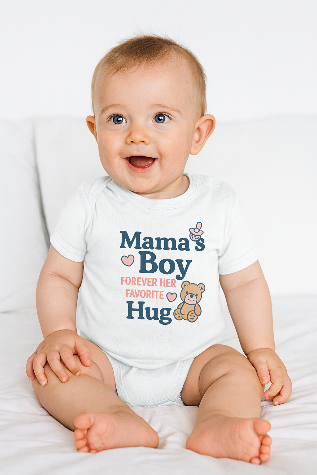 Mama's Boy Infant Bodysuit – Adorable Baby Gift, Cute Baby Clothes, Newborn Outfit, Baby Shower Gift, Personalized Baby Apparel