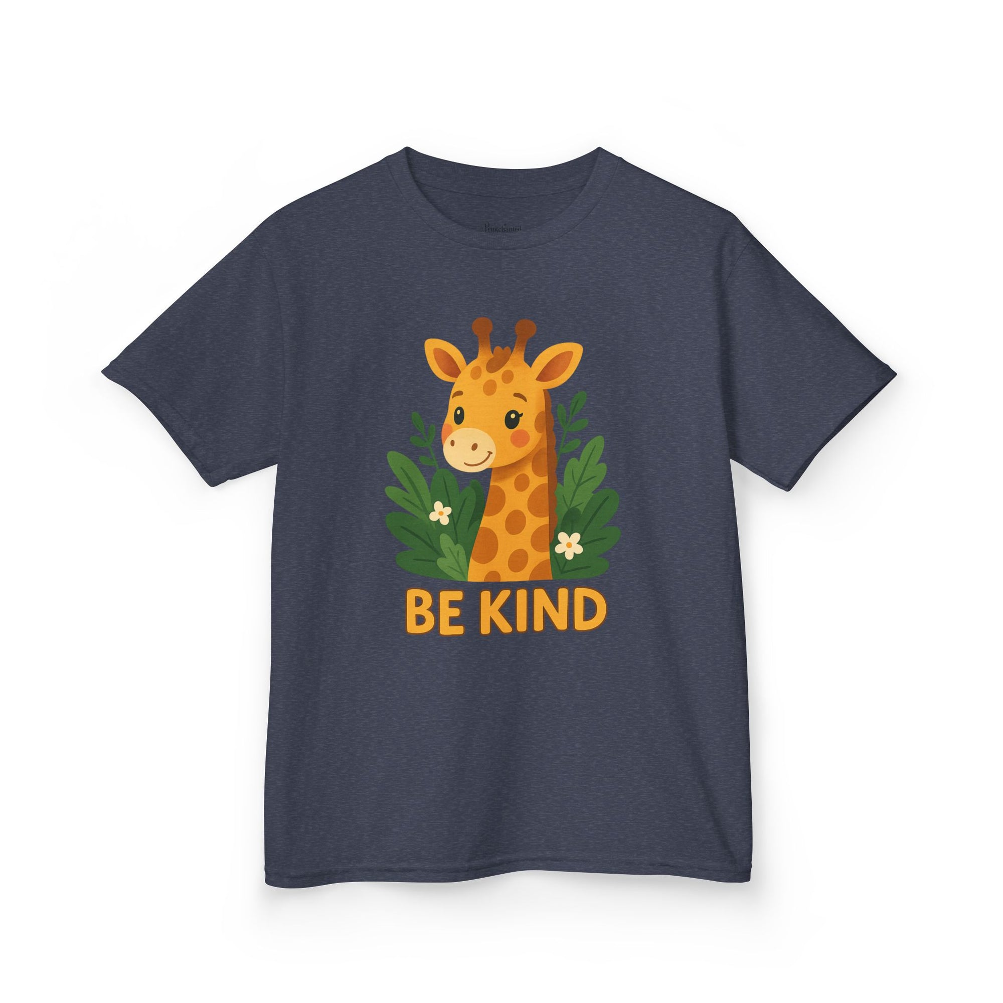 Kids Giraffe Tee - Be Kind T-Shirt, Children's Graphic Tee, Eco-Friendly Cotton Tee, Gift for Kids, Toddler Birthday Shirt