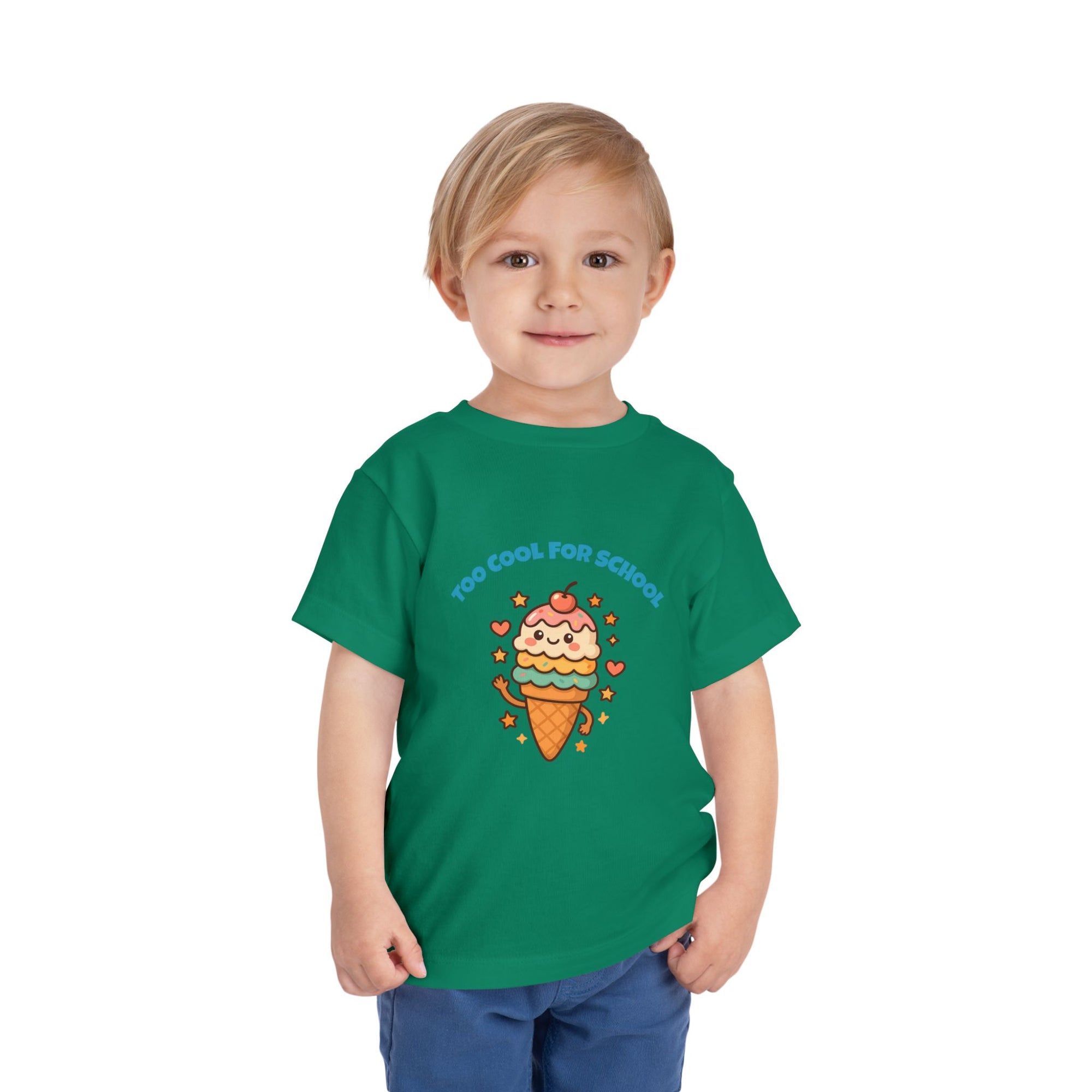 Cute Ice Cream Toddler Tee, Kids Summer Shirt, Birthday Gift, Playdate Outfit, Fun Cartoon T-Shirt, Sweet Toddler Clothing