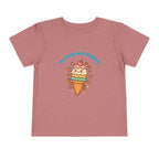 Cute Ice Cream Toddler Tee, Kids Summer Shirt, Birthday Gift, Playdate Outfit, Fun Cartoon T-Shirt, Sweet Toddler Clothing