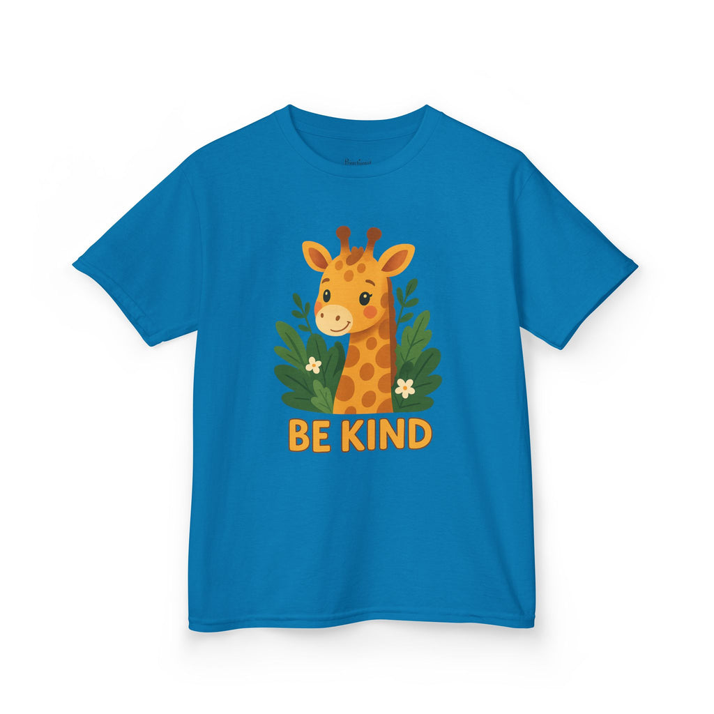 Kids Giraffe Tee - Be Kind T-Shirt, Children's Graphic Tee, Eco-Friendly Cotton Tee, Gift for Kids, Toddler Birthday Shirt