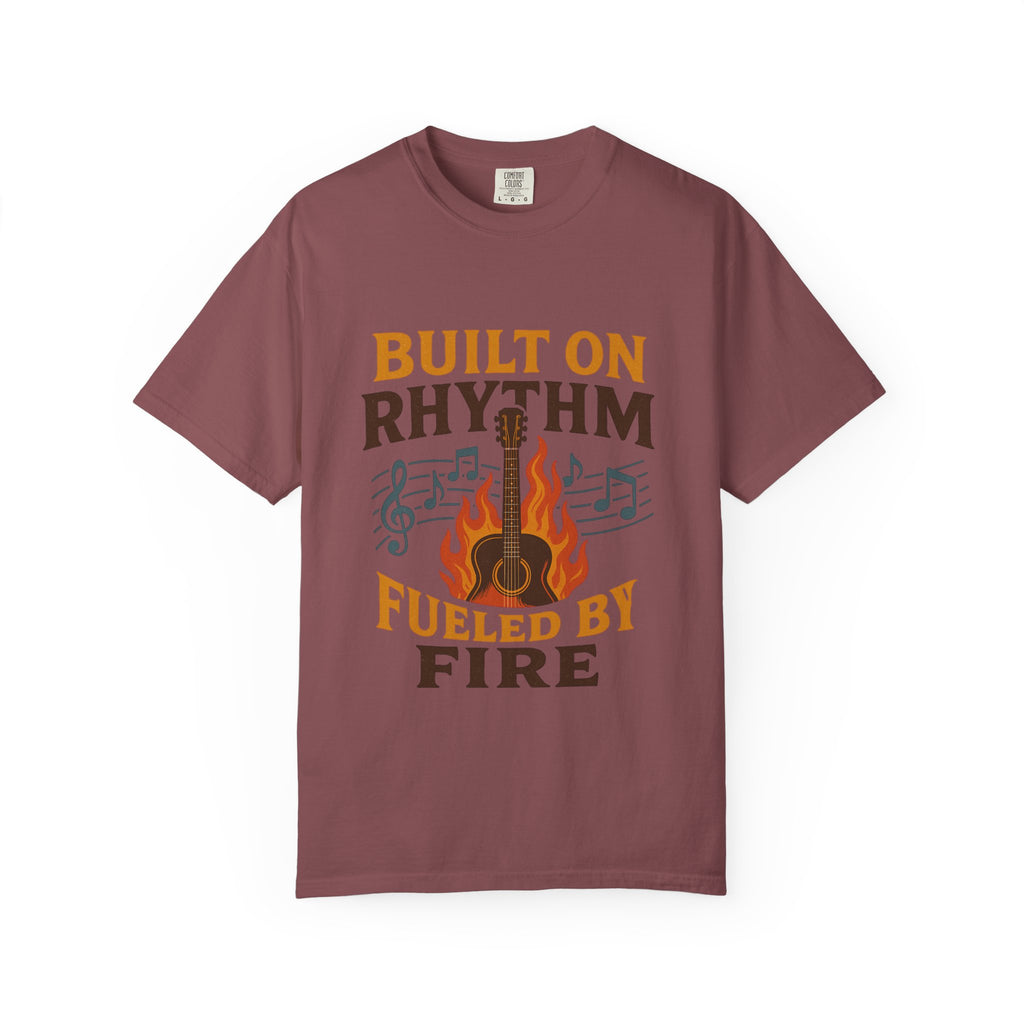 Rhythmic Fire T-Shirt, Music Lover Tee, Festival Apparel, Unisex Gift, Casual Wear, Band Merchandise