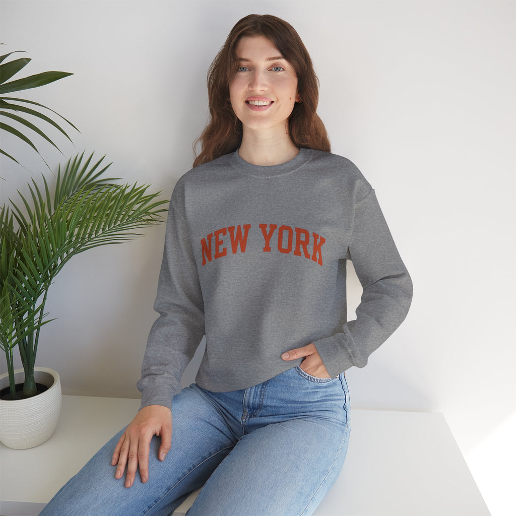 New York Crewneck Sweatshirt, Cozy Fashion, Urban Style, Gift for Travelers, Casual Wear, Unisex Apparel