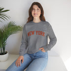 New York Crewneck Sweatshirt, Cozy Fashion, Urban Style, Gift for Travelers, Casual Wear, Unisex Apparel