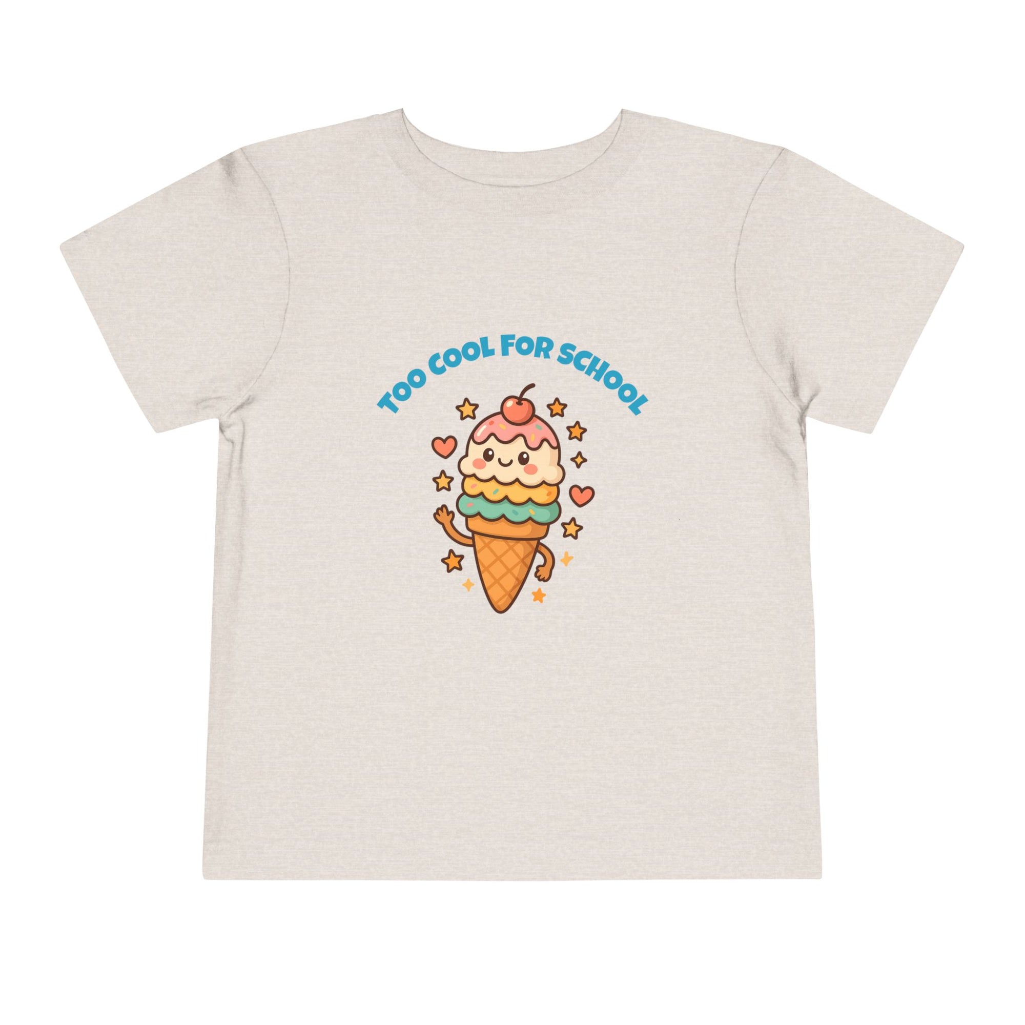 Cute Ice Cream Toddler Tee, Kids Summer Shirt, Birthday Gift, Playdate Outfit, Fun Cartoon T-Shirt, Sweet Toddler Clothing