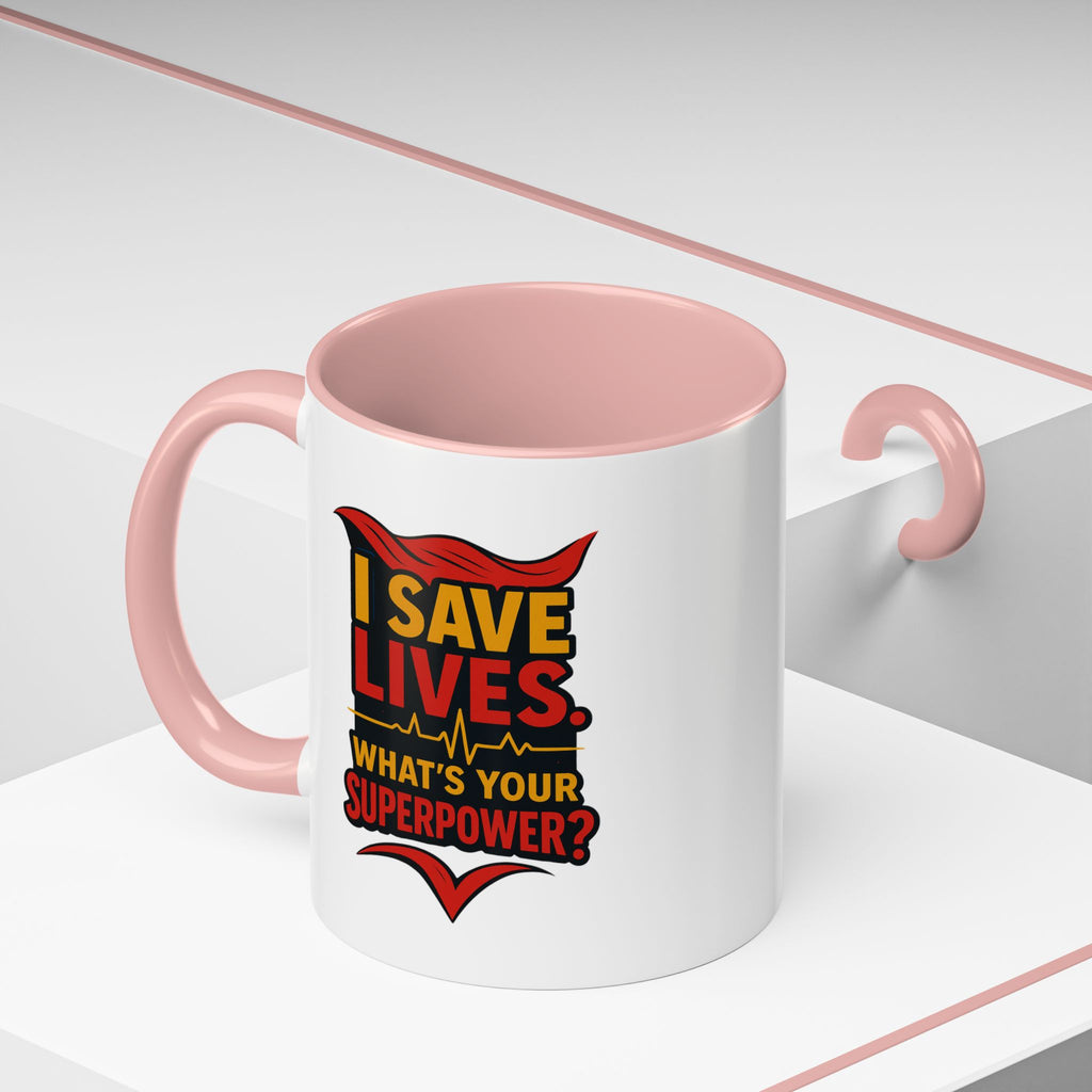 Heroic Superpower Coffee Mug - Perfect Gift for Nurses, EMS, Essential Workers, Motivational Gift, Inspirational Mug