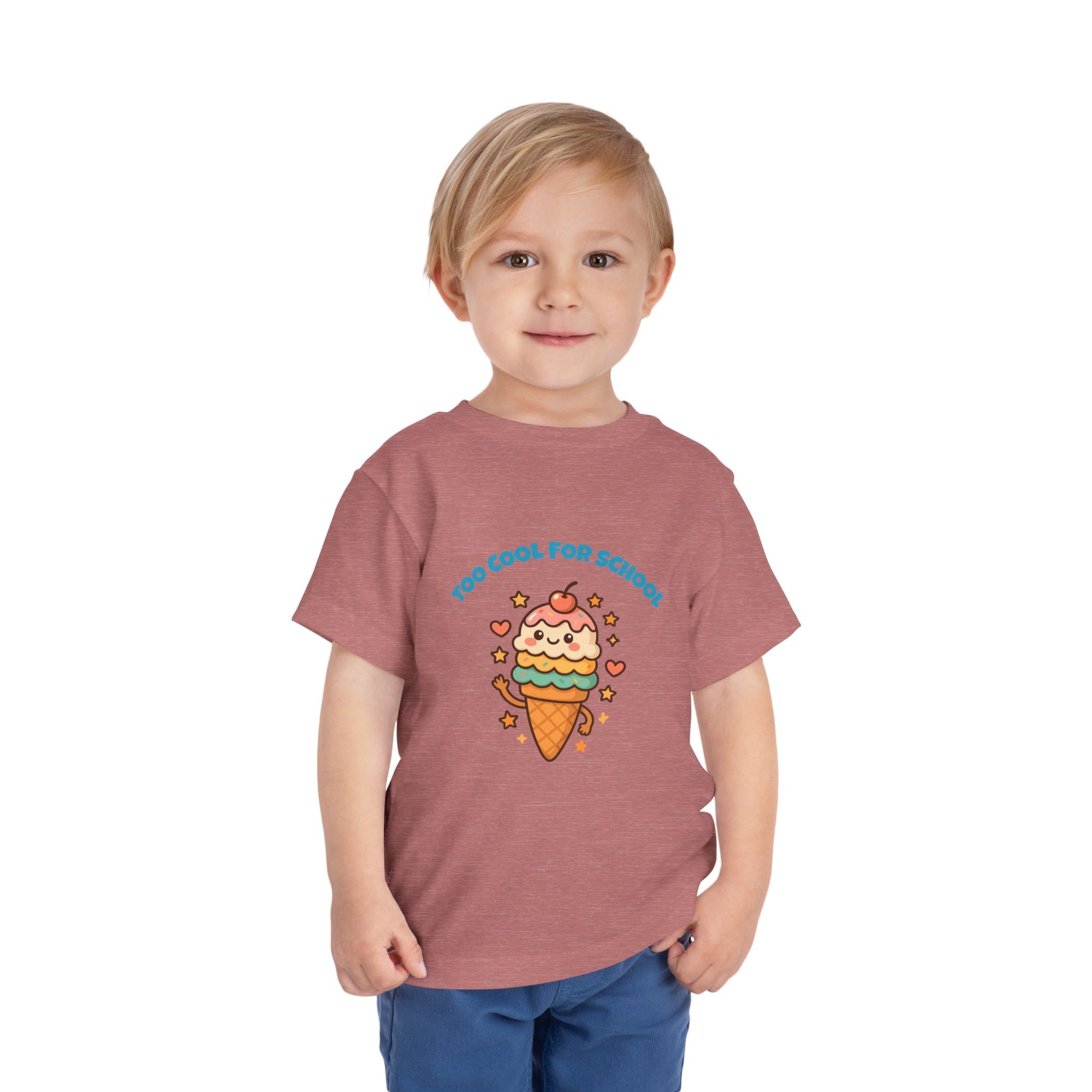 Cute Ice Cream Toddler Tee, Kids Summer Shirt, Birthday Gift, Playdate Outfit, Fun Cartoon T-Shirt, Sweet Toddler Clothing