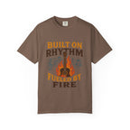 Rhythmic Fire T-Shirt, Music Lover Tee, Festival Apparel, Unisex Gift, Casual Wear, Band Merchandise