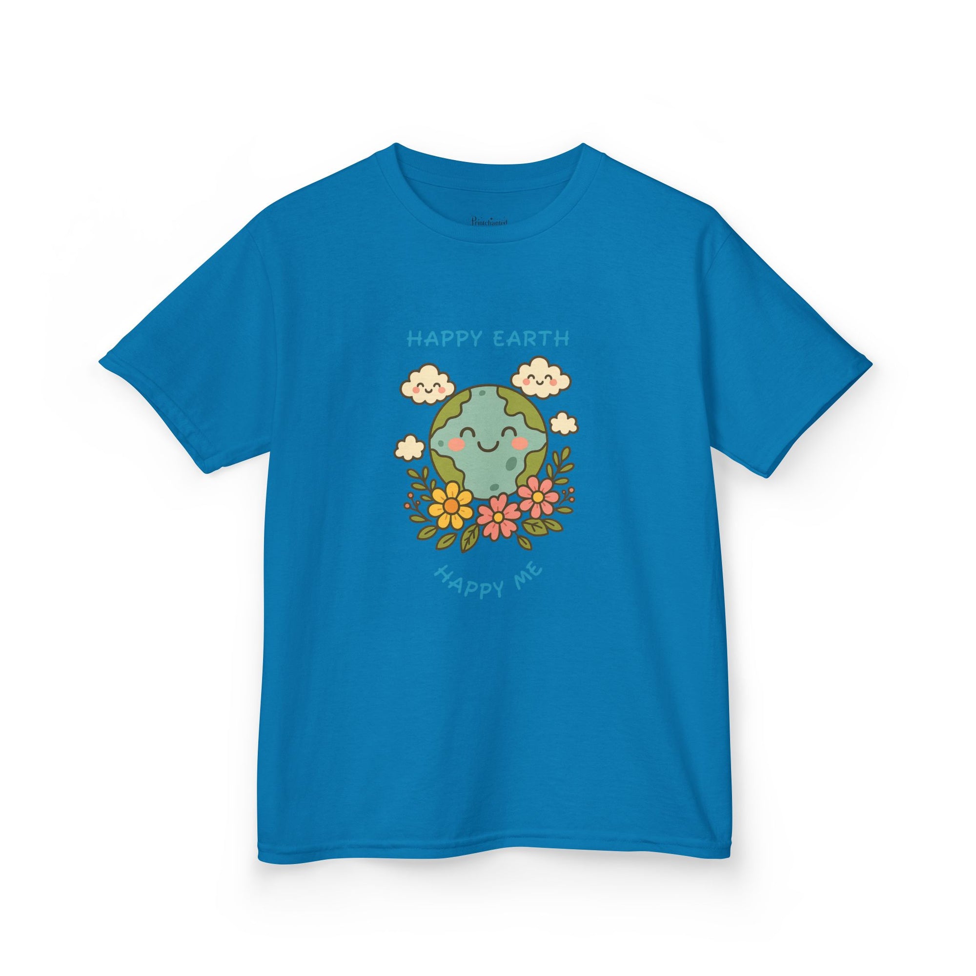 Cute Earth Day Kids Tee, Whimsical Children's T-Shirt, Eco-Friendly Apparel, Floral Children's Wear, Gift for Earth Lovers