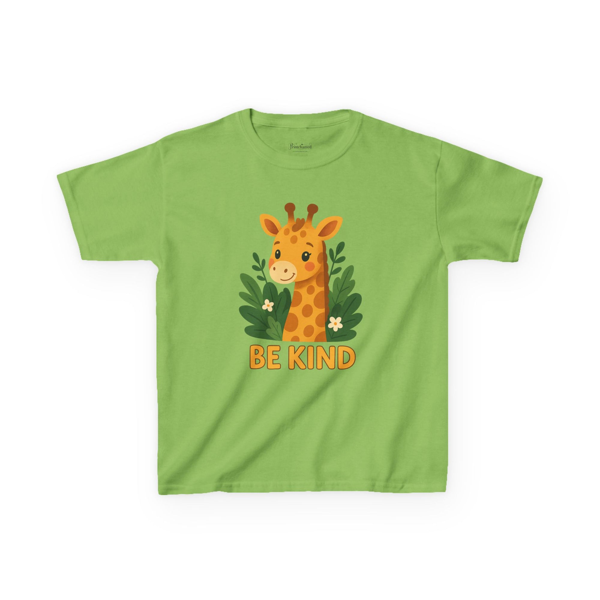 Kids Giraffe Tee - Be Kind T-Shirt, Children's Graphic Tee, Eco-Friendly Cotton Tee, Gift for Kids, Toddler Birthday Shirt
