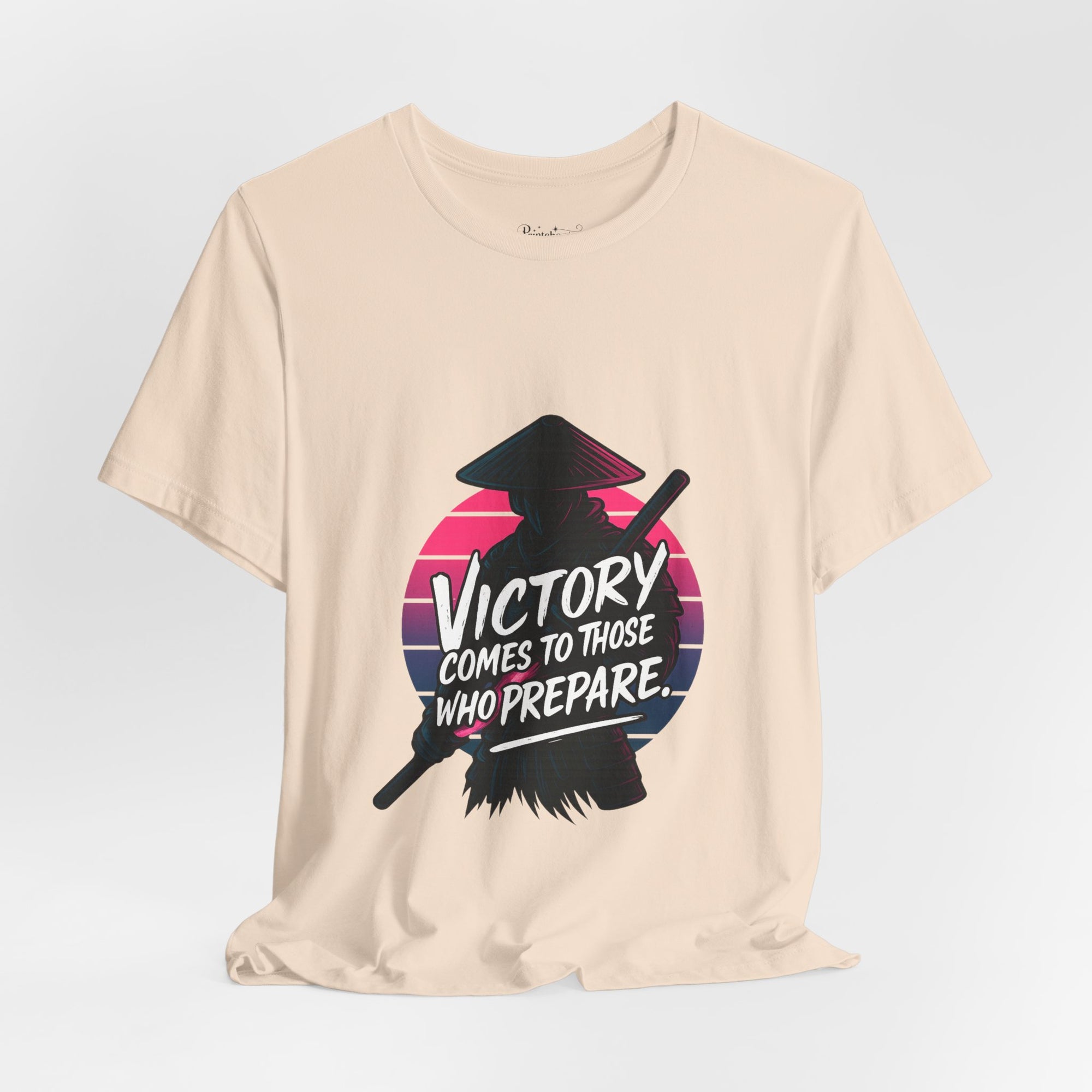 Victory Comes to Those Who Prepare Tee, Motivational T-Shirt, Unisex Graphic Tee, Inspirational Casual Wear, Gift for Gamers and Coaches