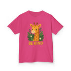 Kids Giraffe Tee - Be Kind T-Shirt, Children's Graphic Tee, Eco-Friendly Cotton Tee, Gift for Kids, Toddler Birthday Shirt