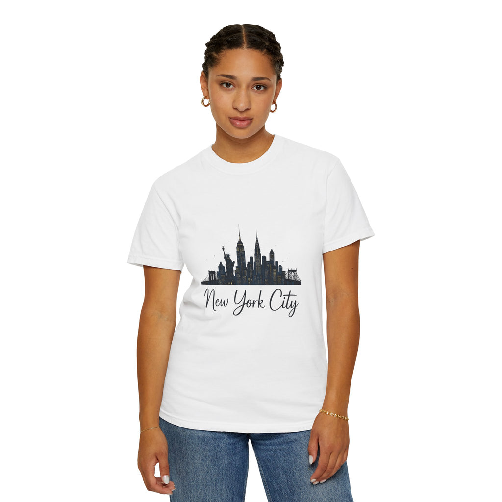 New York City Skyline Unisex T-Shirt, Casual City Tee, NYC Souvenir Shirt, Travel Gift, Urban Fashion Top