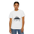 New York City Skyline Unisex T-Shirt, Casual City Tee, NYC Souvenir Shirt, Travel Gift, Urban Fashion Top