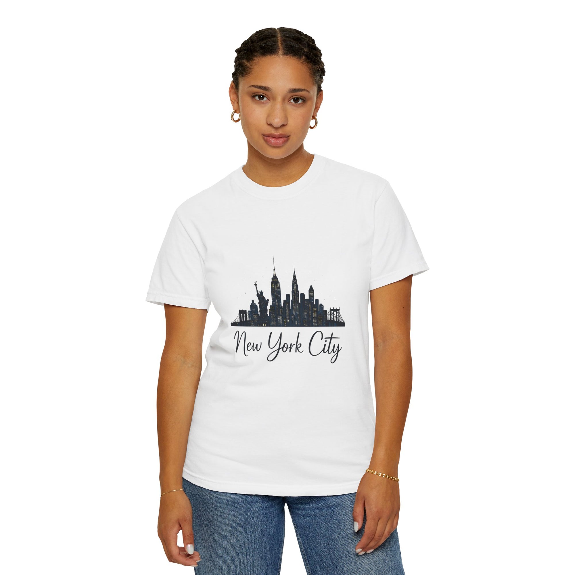 New York City Skyline Unisex T-Shirt, Casual City Tee, NYC Souvenir Shirt, Travel Gift, Urban Fashion Top