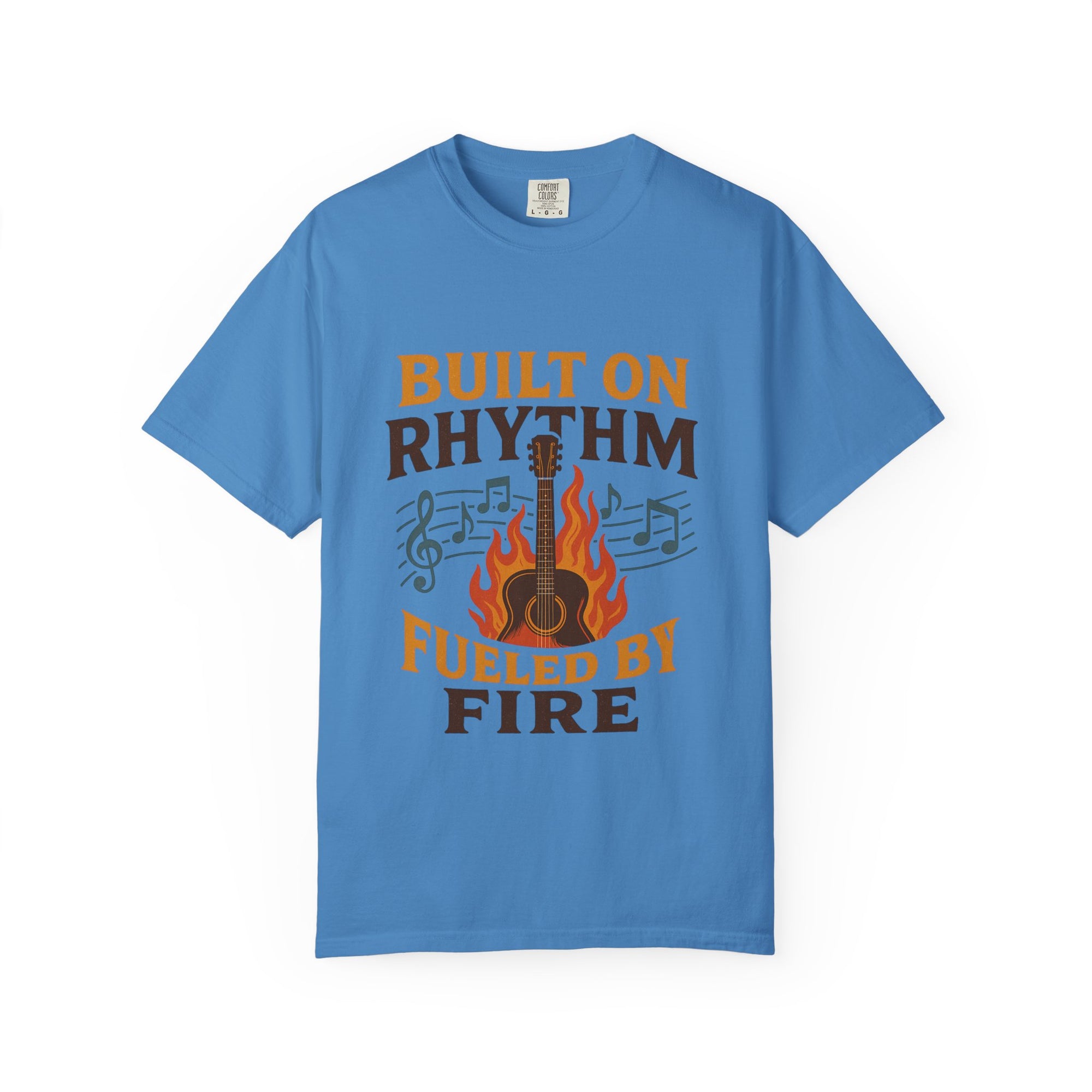 Rhythmic Fire T-Shirt, Music Lover Tee, Festival Apparel, Unisex Gift, Casual Wear, Band Merchandise