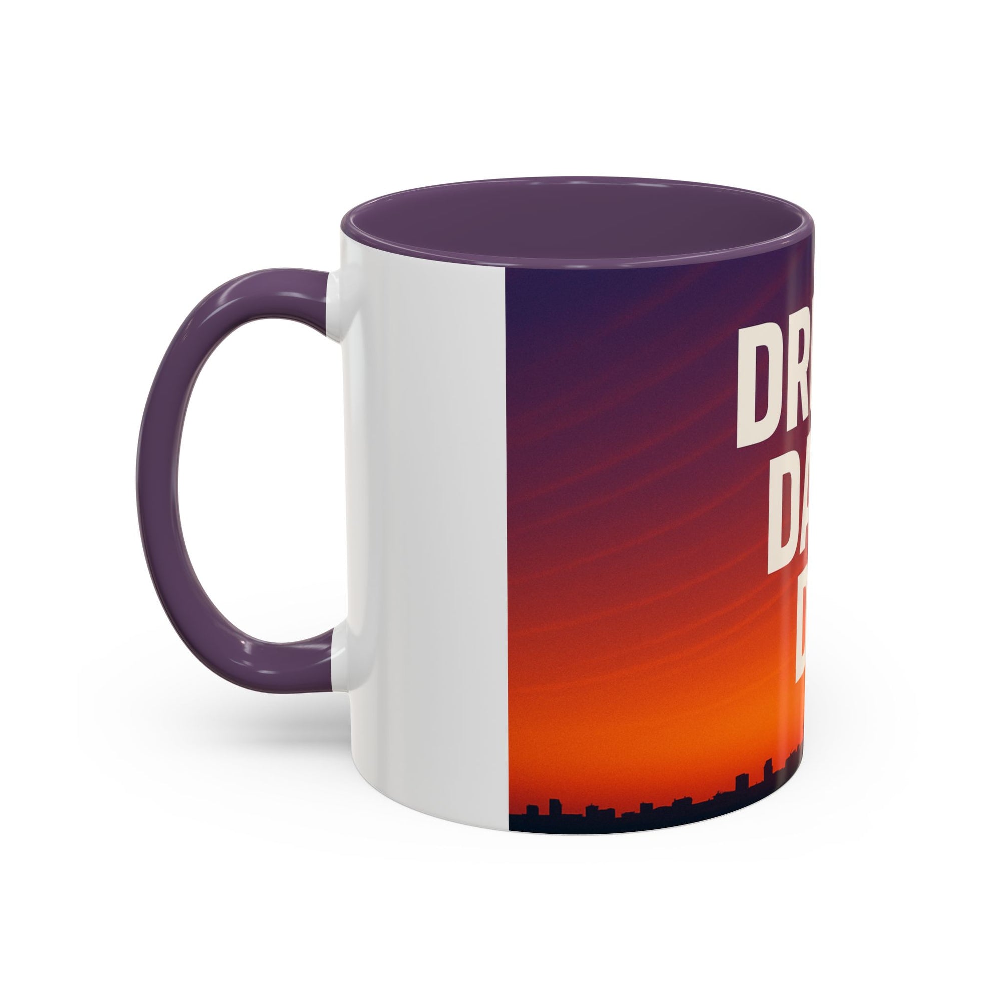 Inspiring Accent Coffee Mug - Dream, Dare, Do, Motivational Gift, Inspirational Drinkware, Sunset Design, Home Office Decor