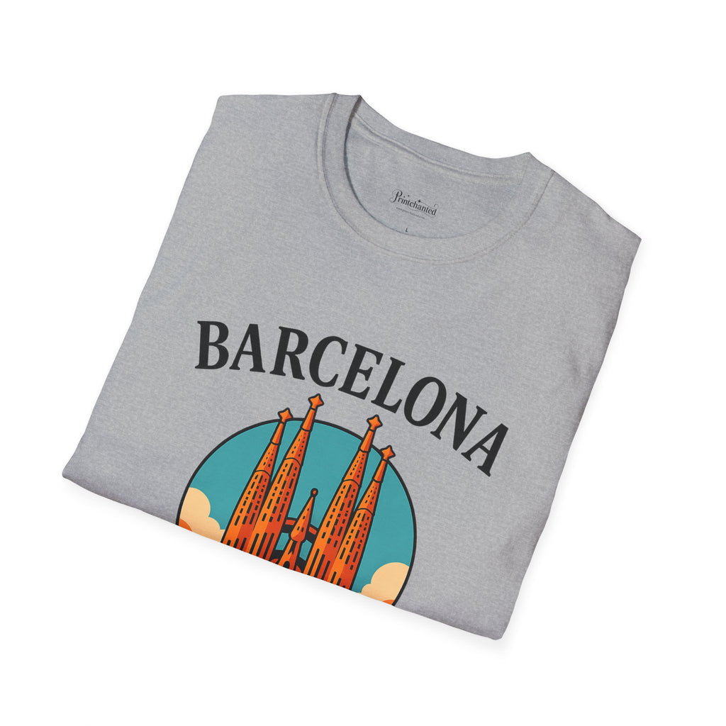 Barcelona Spain Unisex Softstyle T-Shirt | Travel Tee, Souvenir Shirt, Gift for Travelers, Vacation Apparel, Summer Outfit