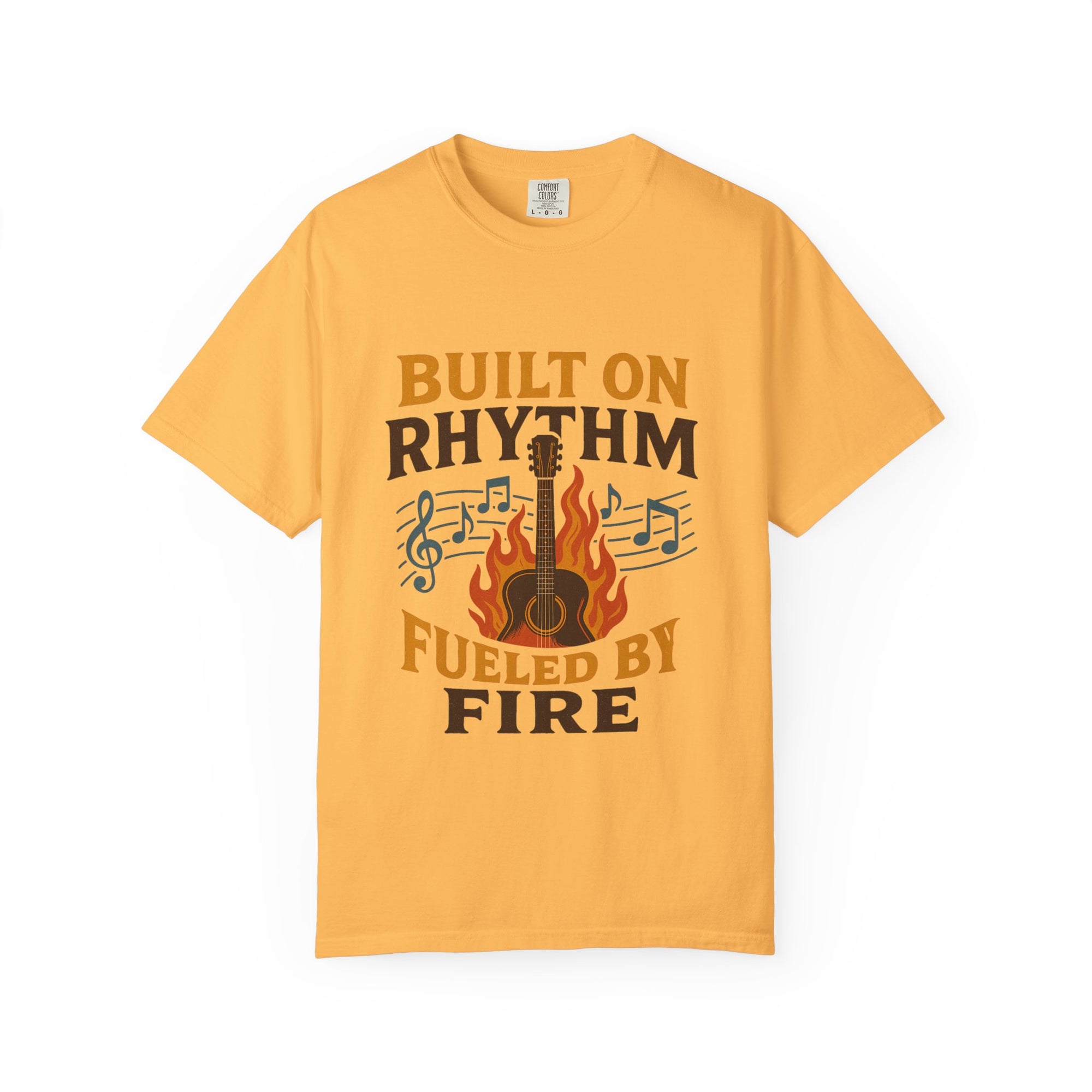 Rhythmic Fire T-Shirt, Music Lover Tee, Festival Apparel, Unisex Gift, Casual Wear, Band Merchandise