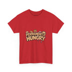 Permanently Hungry Tee, Funny Unisex Cotton T-Shirt, Gift for Food Lovers, Casual Wear, Quirky Humor Apparel