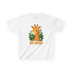 Kids Giraffe Tee - Be Kind T-Shirt, Children's Graphic Tee, Eco-Friendly Cotton Tee, Gift for Kids, Toddler Birthday Shirt