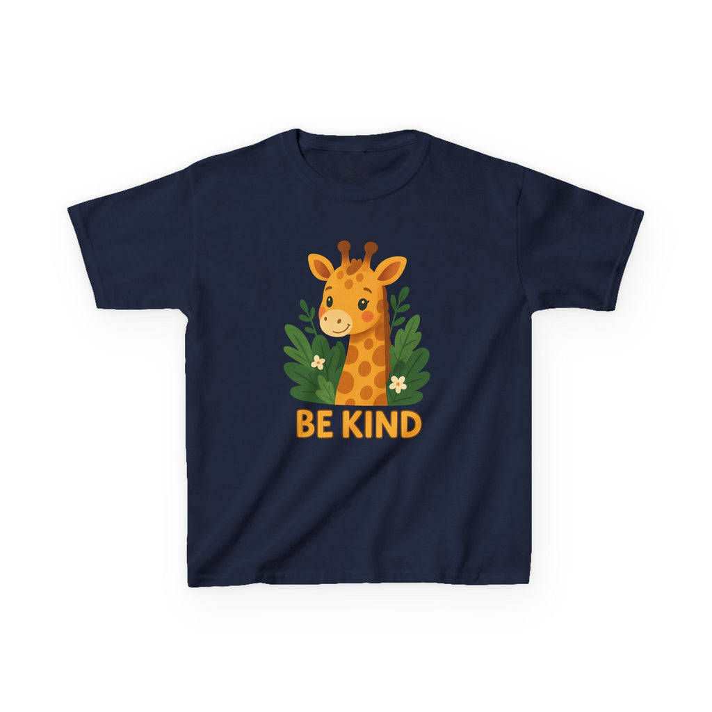 Kids Giraffe Tee - Be Kind T-Shirt, Children's Graphic Tee, Eco-Friendly Cotton Tee, Gift for Kids, Toddler Birthday Shirt