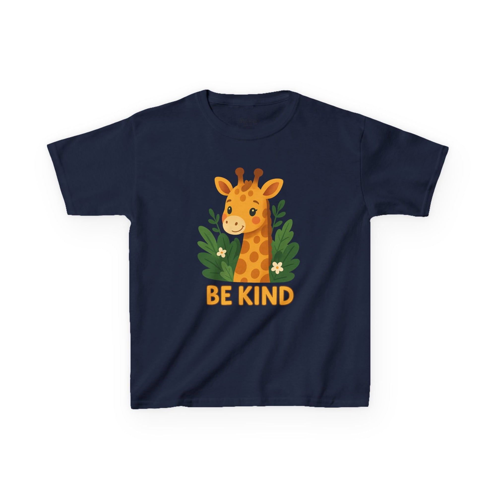 Kids Giraffe Tee - Be Kind T-Shirt, Children's Graphic Tee, Eco-Friendly Cotton Tee, Gift for Kids, Toddler Birthday Shirt